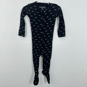 L'ovedbaby Halloween Boo Organic Cotton Footed Pajamas Size 6-9 Months